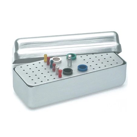 Mini Endo - Aluminiowy Endobox z 60 otworami na instrumenty endo