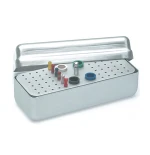 Mini Endo - Aluminiowy Endobox z 60 otworami na instrumenty endo