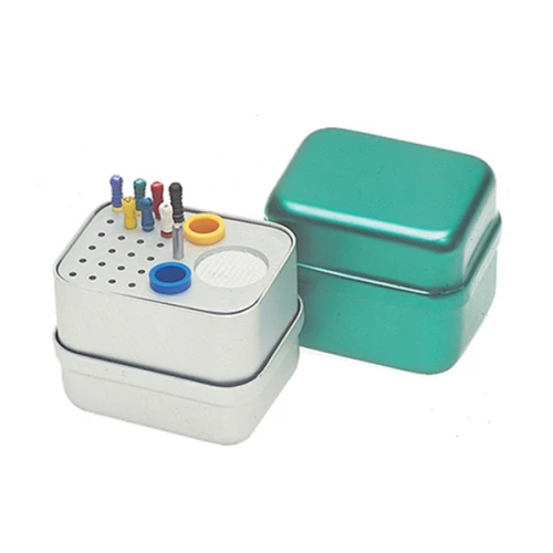 Endo Micro Plus - Aluminiowy Endobox z 24 otworami na instrumenty endo
