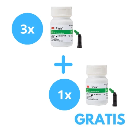3 x Filtek Bulk Fill Flowable + Gratis 1 x Filtek  Bulk Fill Flowable  Strzykawka  A2/A3