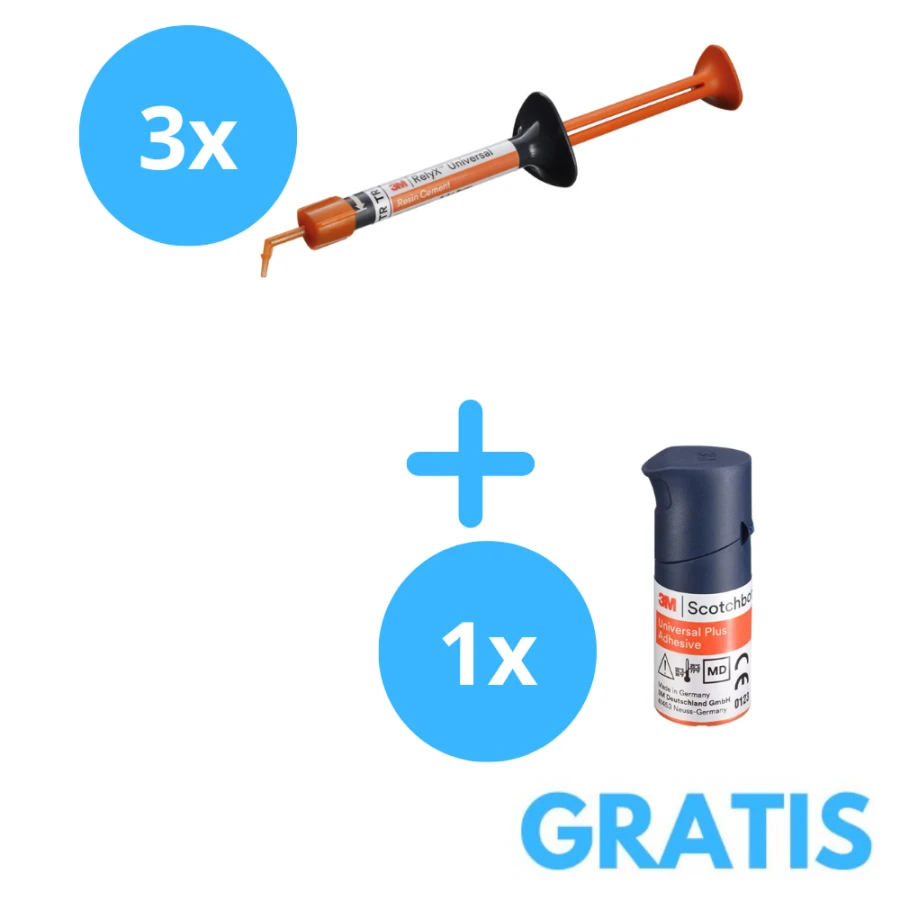 3 x RelyX Universal 3,4g + Gratis 1x  Scotchbond Universal Plus 5ml