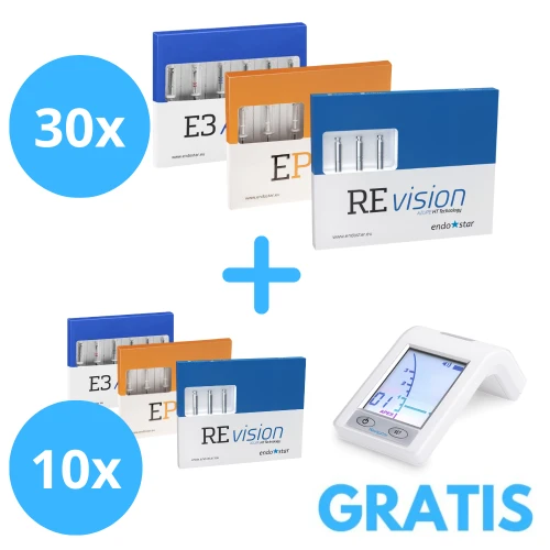 30 x Endostar Azure/EasyPath/Revision (6 sztukowe)+ Gratis 10 x Azure/EasyPath/Revision (6 sztukowe)  + Endostar Navigator