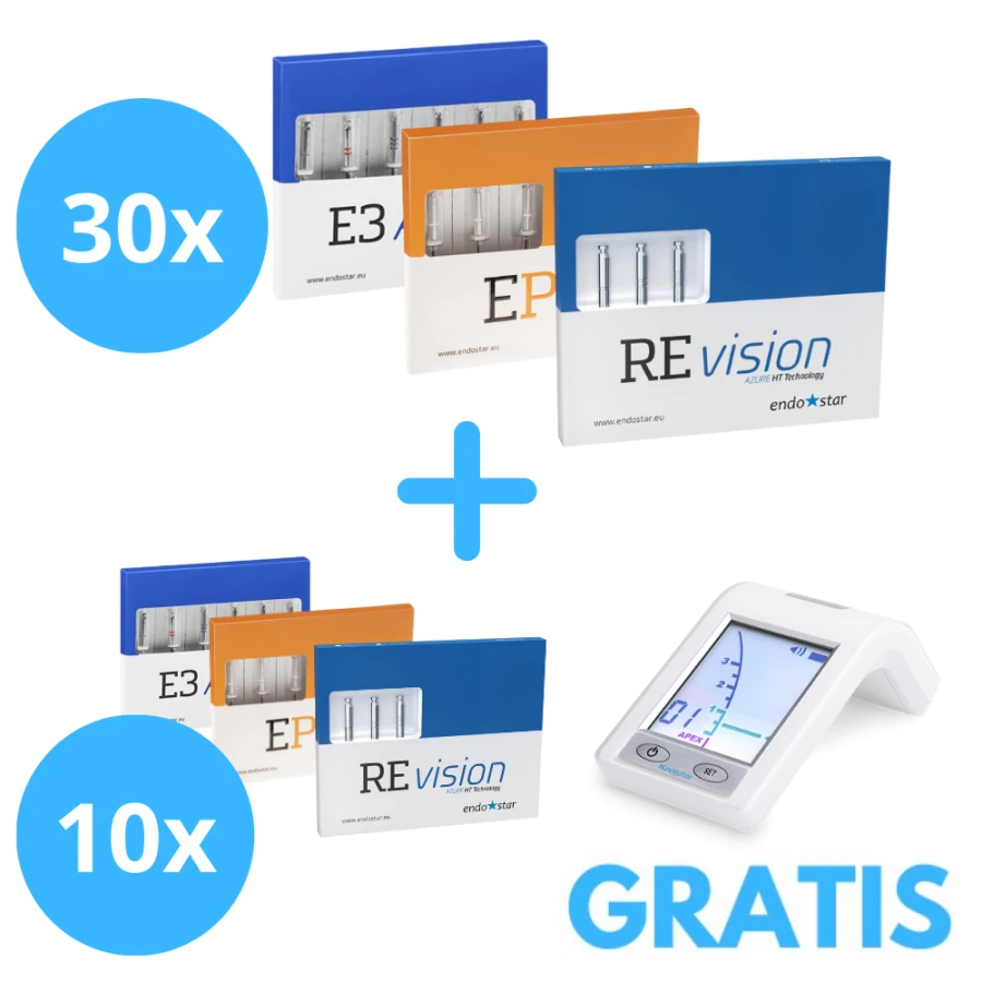 30 x Endostar Azure/EasyPath/Revision (6 sztukowe)+ Gratis 10 x Azure/EasyPath/Revision (6 sztukowe)  + Endostar Navigator