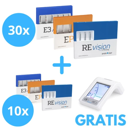 30 x Endostar Azure/EasyPath/Revision (6 sztukowe)+ Gratis 10 x Azure/EasyPath/Revision (6 sztukowe)  + Endostar Navigator
