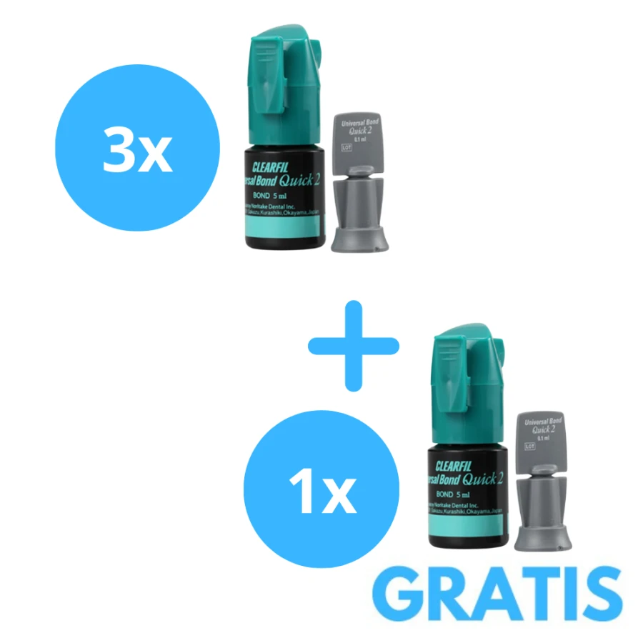 3 x Clearfil Universal Bond Quick 2 ( 5ml )  + Gratis 1 x Clearfil Universal Bond Quick 2 ( 5ml )