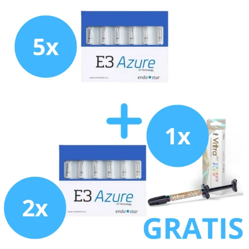 5 x Endostar Azure ( 6 sztukowe )  + Gratis 2 x Endostar Azure ( 6 sztukowe ) + Vittra Unique Flow 2g
