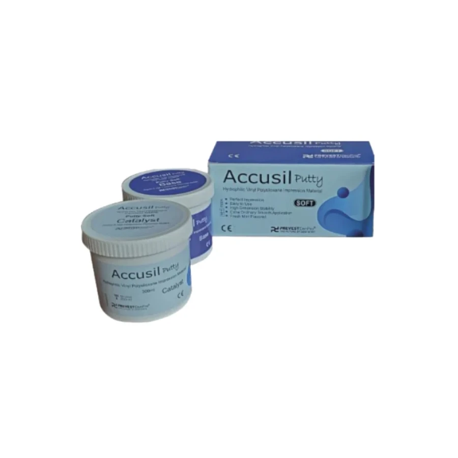 Accusil Putty Soft- silikonowa masa wyciskowa I warstwa (1x300ml baza + 1x300ml katalizator)