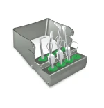 Stalowy stojak do haków i pętli