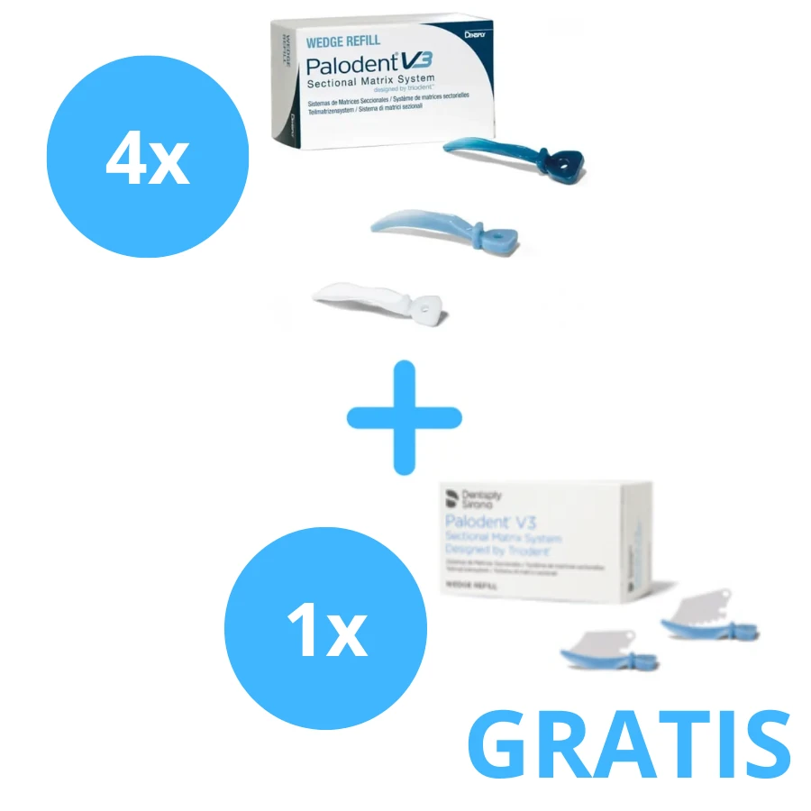 4 x  Palodent V3 Kliny Ochronne  + Gratis 1x  Kliny Palodent V3  Medium (opakowanie 50 szt.)
