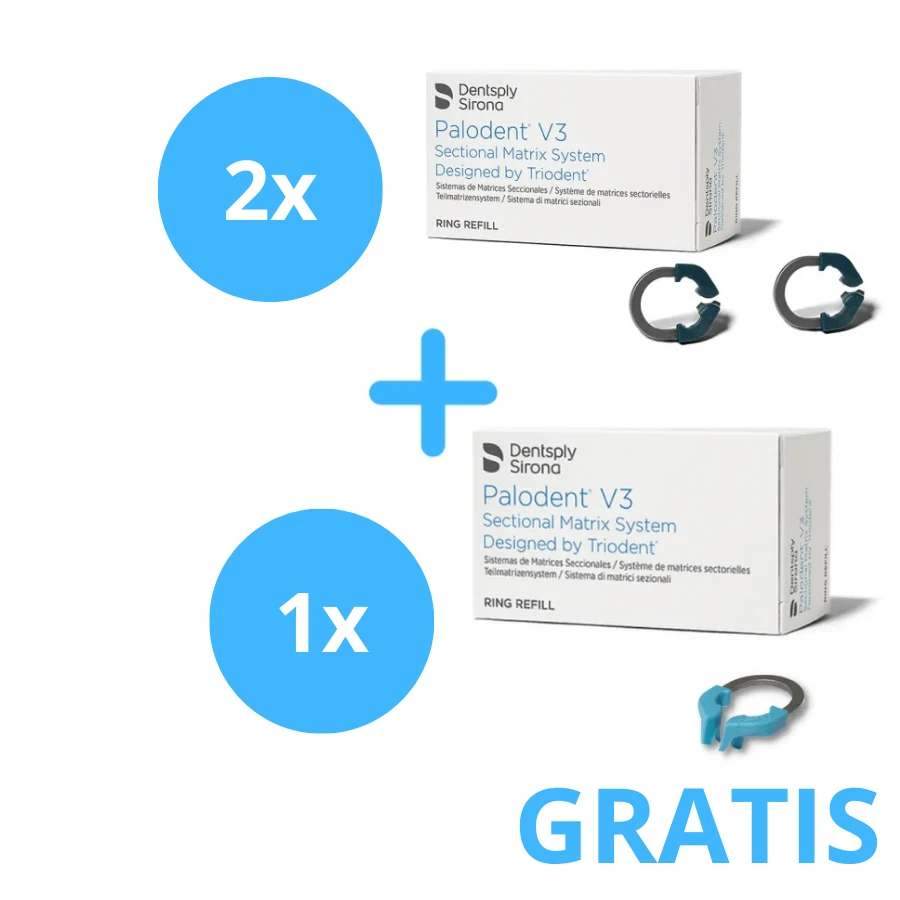 2 x Pierścień Palodent V3 Narrow ( 2 pierścienie ) + Gratis 1 x Pierścień Palodent V3  ( 1 pierścień ) Universal