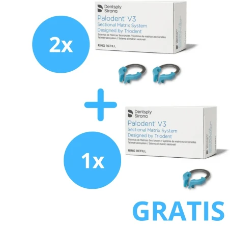 2 x Pierścień Palodent V3 Universal ( 2 pierścienie ) + Gratis 1 x Pierścień Palodent V3  ( 1 pierścień ) Universal