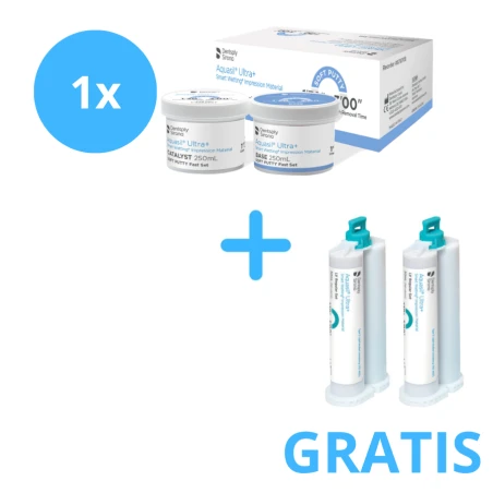 1 x Aquasil Ultra+ Putty ( 2 x 250ml) + Gratis Aquasil Ultra+ II Warstwa ( 2 x 50 ml LV lub XLV )