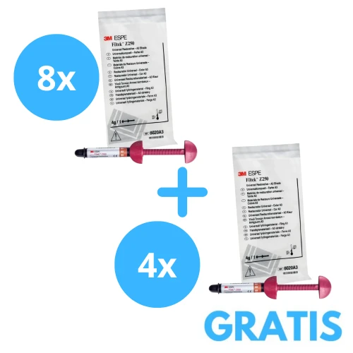 8 x Strzykawka  Filtek Z250 + Gratis 4 x Strzykawka Filtek Z250