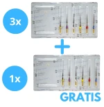 3 x Protaper Gold ( 6 sztukowe ) + Gratis  ProTaper Gold S2 (Opakowanie 6 pilników)
