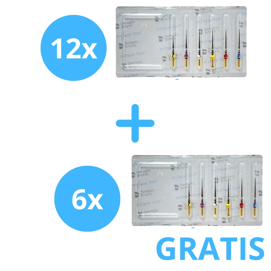 12 x Protaper Gold ( 6 sztukowe ) + Gratis  6x ProTaper Gold   ( 6 sztukowe )