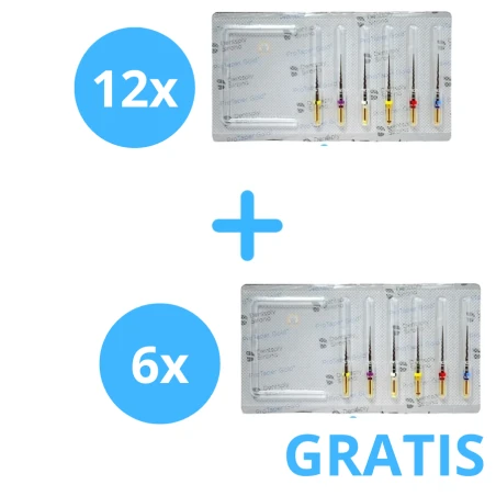 12 x Protaper Gold ( 6 sztukowe ) + Gratis  6x ProTaper Gold   ( 6 sztukowe )