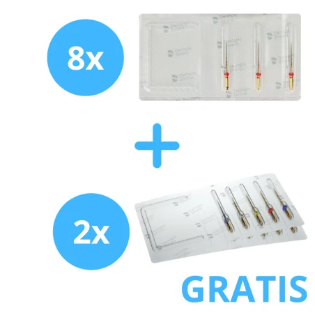 8 x ProTaper Ultimate ( 3 Pilniki ) + Gratis  2 x ProTaper Ultimate ( 5 Pilników Assortyment  )