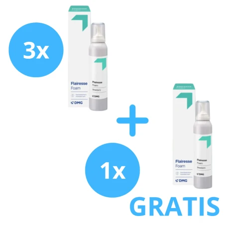 3 x Pianka do Fluoryzacji Flairesse + Gratis 1 x Pianka do Fluoryzacji Flairesse
