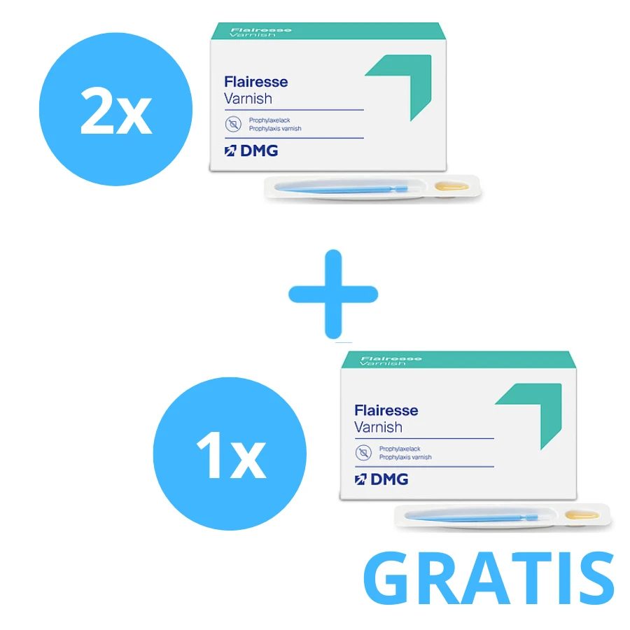 3 x Flairesse Varnish 0,4ml + Gratis 1 x Flairesse Varnish 0,4ml