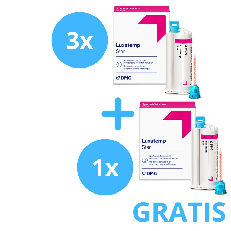 3 x Luxatemp Star AM 75g  + Gratis 1 x Luxatemp Star w kolorze A2 AM 75g