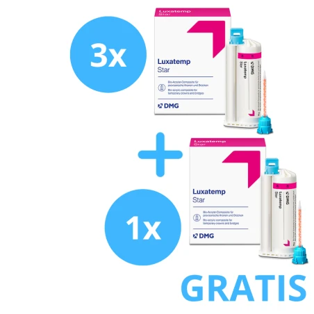 3 x Luxatemp Star AM 75g  + Gratis 1 x Luxatemp Star w kolorze A2 AM 75g