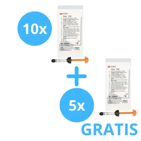 10 x Filtek Z550 4g + Gratis 5 x Filtek Z550 4g