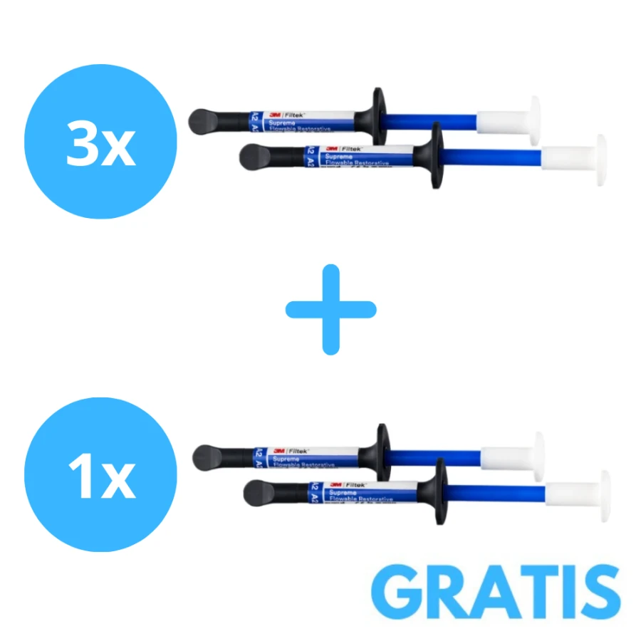 3 x Filtek Supreme Flowable ( 2x2g ) + 1 x Filtek Supreme Flowable ( 2x2g )