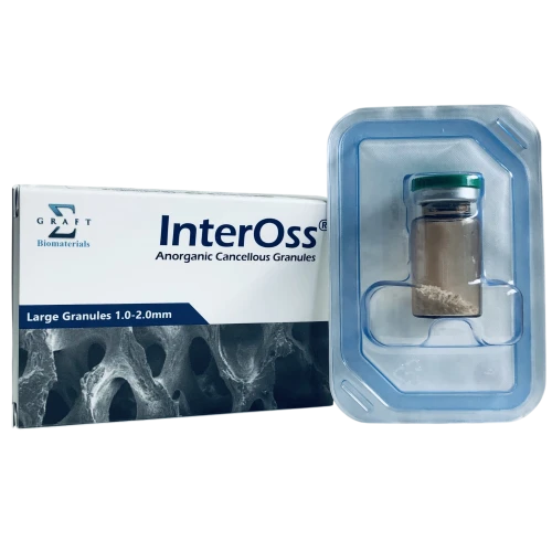 InterOss Materiał Kościozastępczy Pochodzenia Wołowego Granulat gruby-1.0-2.0mm-0.5g Objętość 2.0