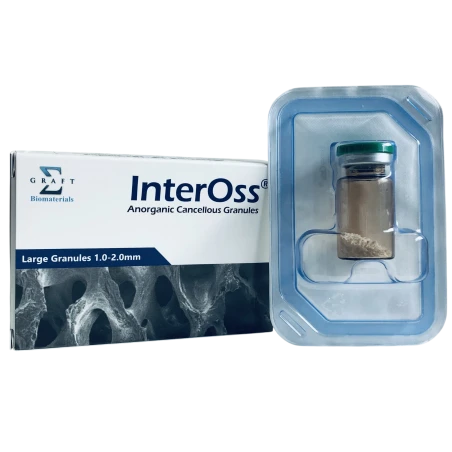 InterOss Materiał Kościozastępczy Pochodzenia Wołowego Granulat gruby-1.0-2.0mm-0.5g Objętość 2.0