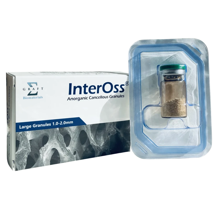 InterOss materiał kościozastępczy pochodzenia wołowego granulat gruby -1.0-2.0mm-1.0g