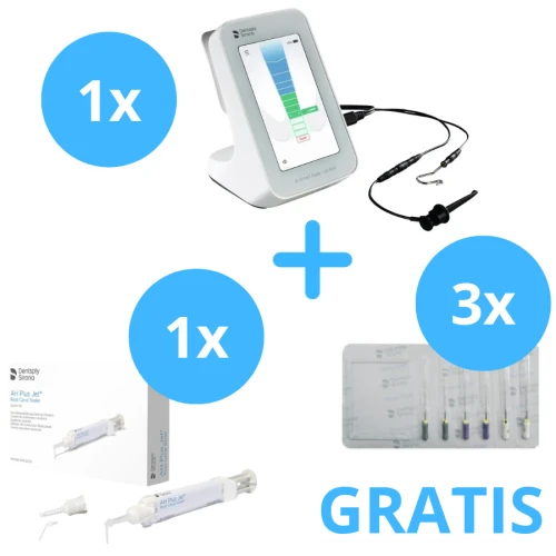 X-Smart Apex Locator + Gratis 3x C+File ( 6 sztukowe ) 1 x AH Plus Jet Starter Kit