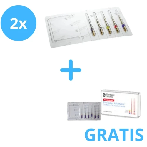 2 x ProTaper Ultimate Sequence + Gratis 1 x Gutaperka ProTaper Ultimate Assortment + 1x Pilniki Ręczne K-file 010