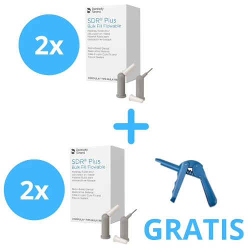 2x SDR Plus Eco (50 kompiul) + Gratis 2x SDR Plus Refill (15 kompiul) Universal + Pistolet do kompiul