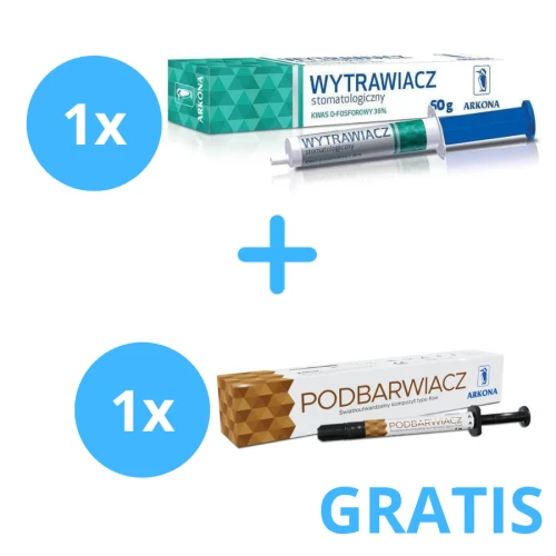Wytrawiacz 60g + 1 x Podbarwiacz  1g Arkona
