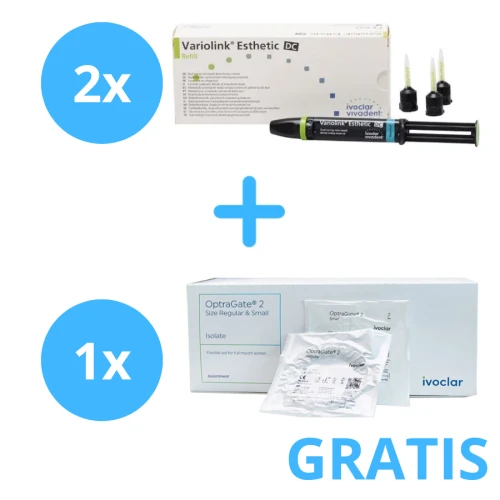 2 x Variolink Esthetic DC 9g + Gratis 1 x  ( Optragate 2 Assortment 80 szt )