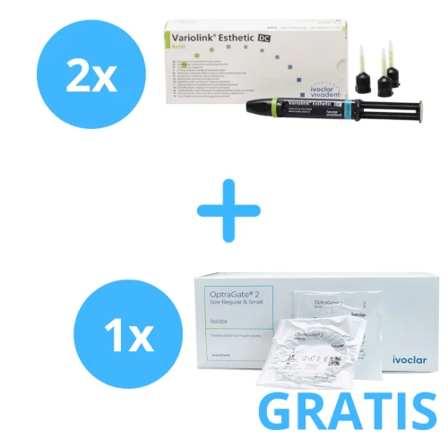 2x Variolink Esthetic DC ( 1x9g ) + Gratis 1x OptraGate 2 Assortment 80pcs