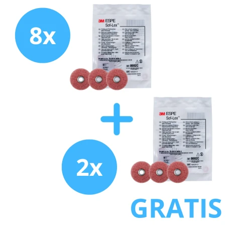 8 x Sof-Lex ( Dowolne Opakowania ) + Gratis 2 x Sof-lex ( 8692C )
