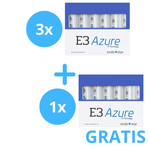 3 x Endostar Azure ( 6sztukowe ) + Gratis 1 x Endostar Azure ( 6 sztukowe )