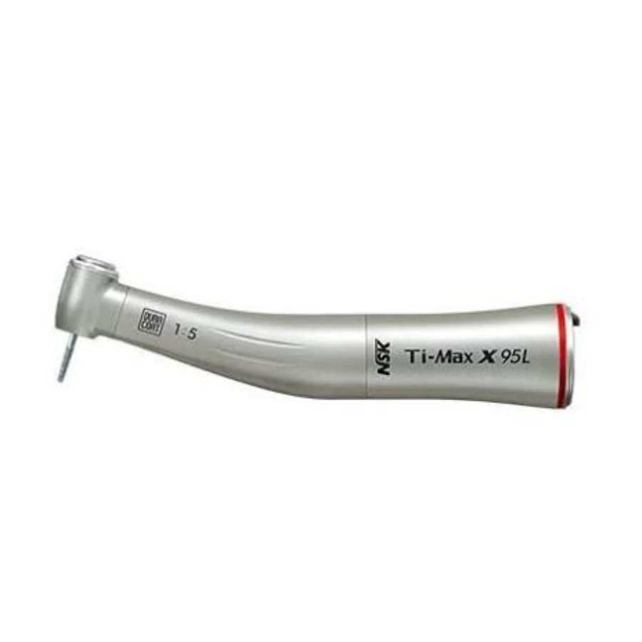 Kątnica Ti-Max X95L, 1:5 na mikrosilnik z podświetleniem, wiertła turbinowe