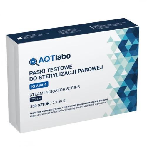 Paski Chemiczne do Sterylizacji klasy IV AQTlabo 250 szt