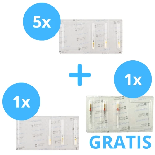 5 x Protaper Next ( 3 szt ) + Gratis 1 x Protaper Next X1 +  1 x Protaper Next X2