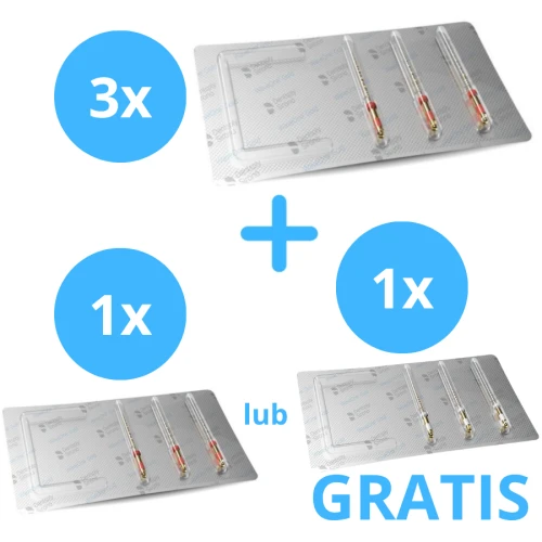 3 x WaveOne Gold ( 3 sztukowe ) + Gratis 1 x WaveOne Gold Primary lub WaveOne Gold Small