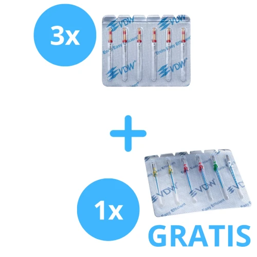 3 x Reciproc / Reciproc Blue 25mm + Gratis 1 x Reciproc Minima Assortyment ( 6 sztukowy )