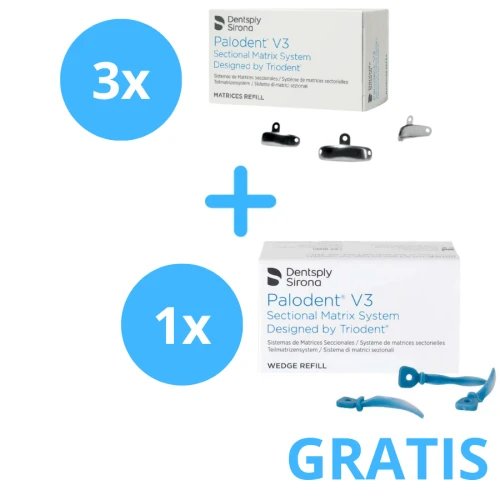 3 x Matryce Palodent V3 + Gratis 1 x Kliny Ochronne V3 Medium 100 szt