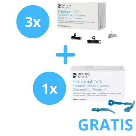3 x Matryce Palodent V3 + Gratis 1 x Kliny Ochronne V3 Medium 100 szt