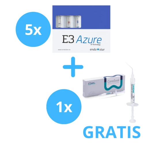 5 x Endostar E3 Azure ( 6 sztuk ) + Gratis 1 x Ceraseal 2g