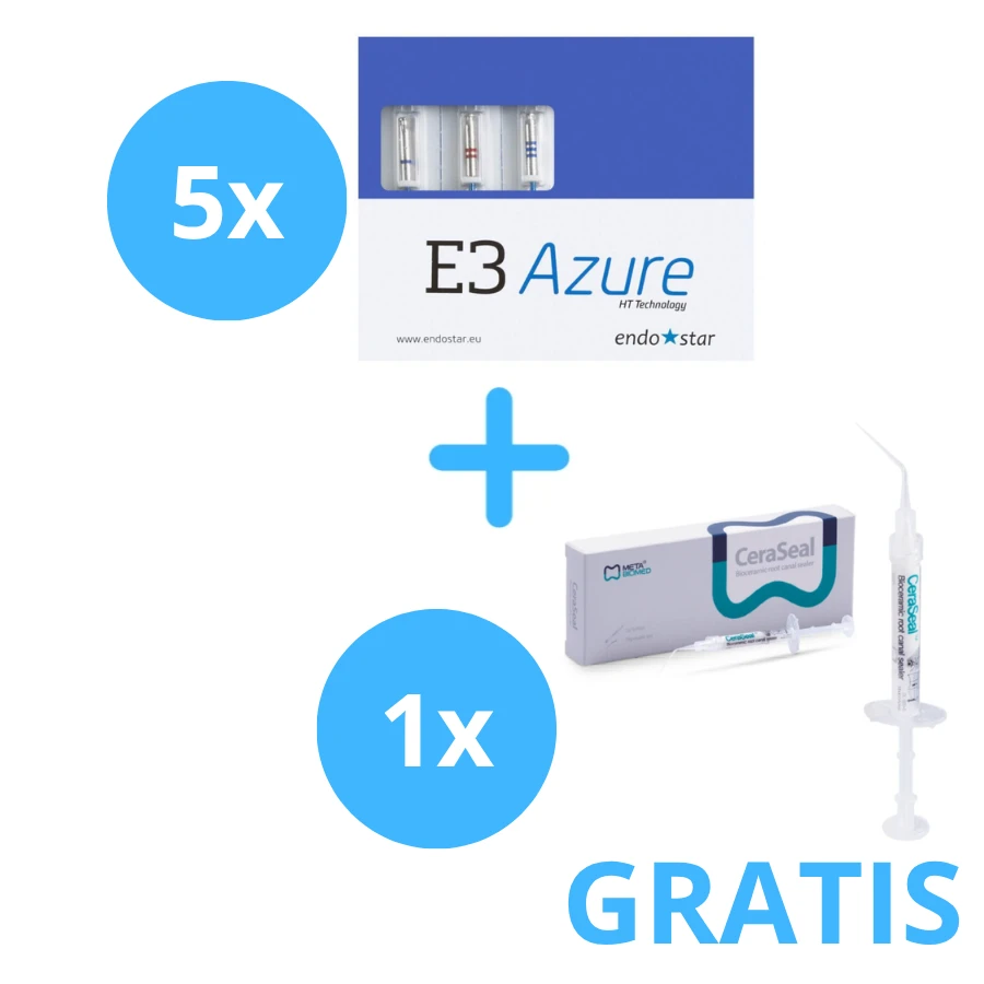 5 x Endostar E3 Azure ( 6 sztuk ) + Gratis 1 x Ceraseal 2g