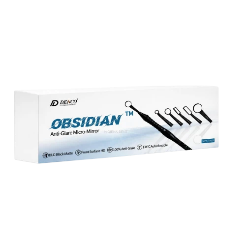 Denco Obsidian Dental Mirror Kit Lusterko stomatologiczne + linijka endodontyczna 5szt