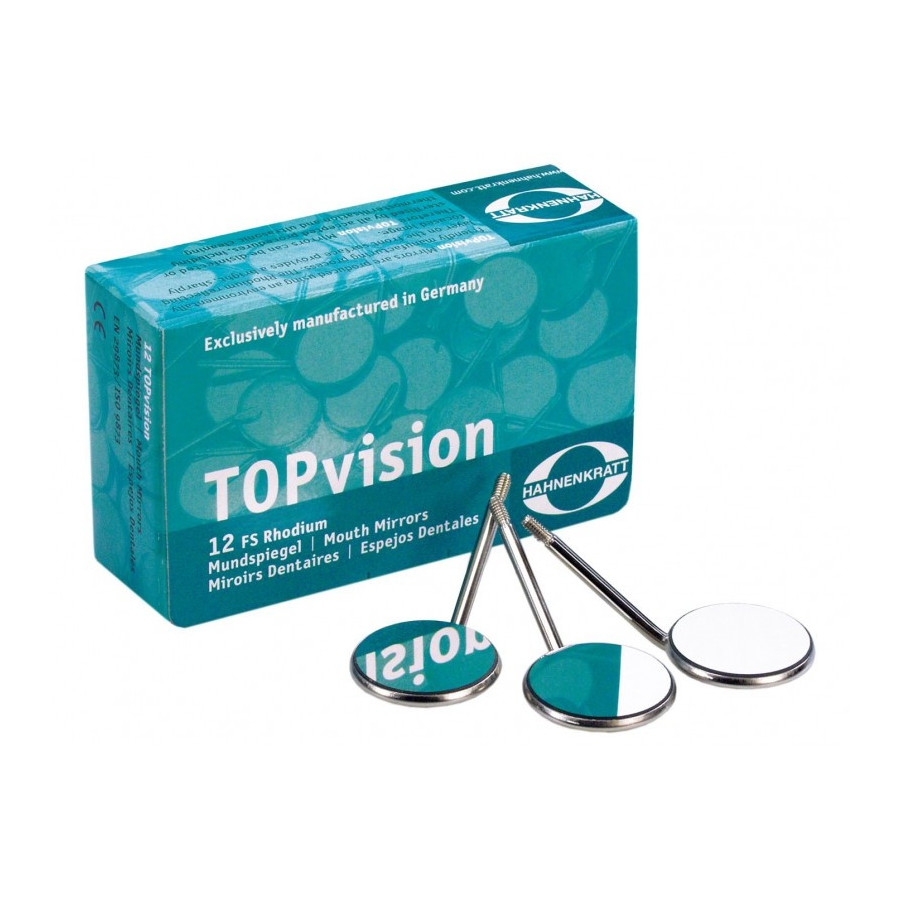 TopVision FS Rhodium - płaskie  lusterka stomatologiczne
