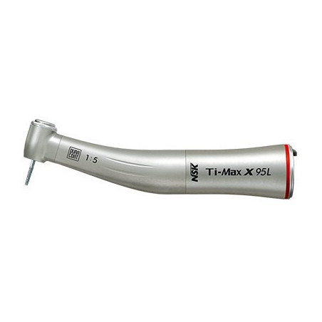 Kątnica Ti-Max X95L, 1:5 na mikrosilnik z podświetleniem, wiertła turbinowe
